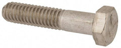 Made in USA - 5/16-18 UNC, 1-1/2" Length Under Head Hex Head Cap Screw - Grade 18-8 Stainless Steel, Uncoated, 1/2" Hex - Benchmark Tooling