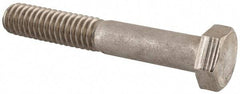 Made in USA - 5/16-18 UNC, 2" Length Under Head Hex Head Cap Screw - Grade 18-8 Stainless Steel, Uncoated, 1/2" Hex - Benchmark Tooling