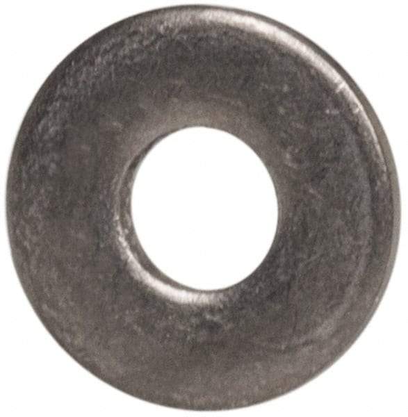 Made in USA - #0 Screw, Grade 300 Stainless Steel Standard Flat Washer - 0.078" ID x 0.188" OD, 0.016" Thick, Passivated Finish, Meets Military Specifications - Benchmark Tooling