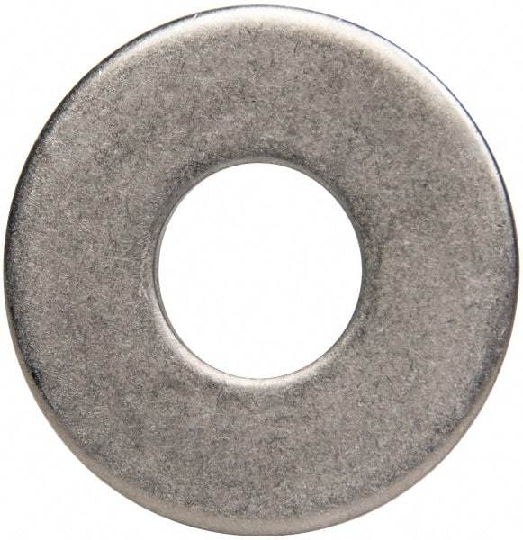 Made in USA - 7/16" Screw, Grade 300 Stainless Steel Standard Flat Washer - 1/2" ID x 1-1/4" OD, 0.064" Thick, Plain Finish, Meets Military Specifications - Benchmark Tooling