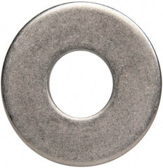 Made in USA - 7/16" Screw, Grade 300 Stainless Steel Standard Flat Washer - 1/2" ID x 1-1/4" OD, 0.064" Thick, Plain Finish, Meets Military Specifications - Benchmark Tooling