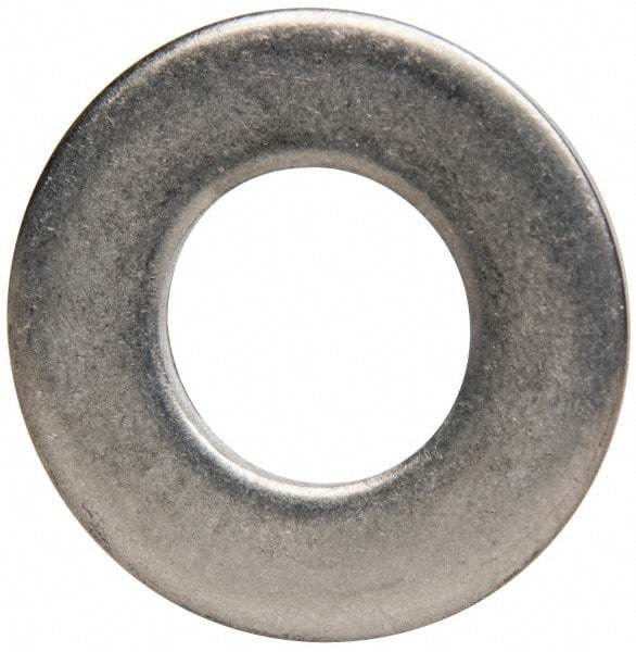 Made in USA - 1/2" Screw, Grade 300 Stainless Steel Standard Flat Washer - 0.531" ID x 1.062" OD, 0.074" Thick, Plain Finish, Meets Military Specifications - Benchmark Tooling