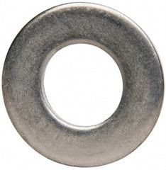 Made in USA - 1/2" Screw, Grade 300 Stainless Steel Standard Flat Washer - 0.531" ID x 1.062" OD, 0.074" Thick, Plain Finish, Meets Military Specifications - Benchmark Tooling
