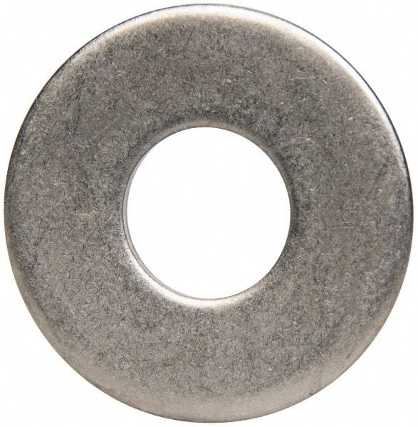Made in USA - 1/2" Screw, Grade 300 Stainless Steel Standard Flat Washer - 0.562" ID x 1-3/8" OD, 0.086" Thick, Plain Finish, Meets Military Specifications - Benchmark Tooling