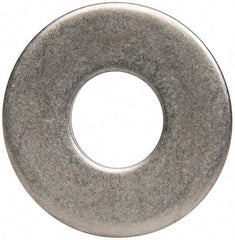 Made in USA - 1/2" Screw, Grade 300 Stainless Steel Standard Flat Washer - 0.562" ID x 1-3/8" OD, 0.086" Thick, Plain Finish, Meets Military Specifications - Benchmark Tooling