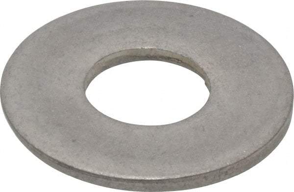 Made in USA - 1" Screw, Grade 300 Stainless Steel Standard Flat Washer - 1.062" ID x 2-1/2" OD, 0.136" Thick, Passivated Finish, Meets Military Specifications - Benchmark Tooling