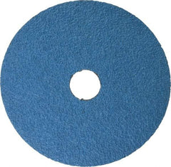Norton - 7" Diam 7/8" Hole 24 Grit Fiber Disc - Very Coarse Grade, Zirconia Alumina, Series F672 - Benchmark Tooling
