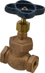 NIBCO - 1/4" Pipe, Threaded Ends, Bronze Integral Globe Valve - PTFE Disc, Screw-In Bonnet, 200 psi WOG, 125 psi WSP, Class 125 - Benchmark Tooling