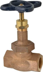 NIBCO - 1" Pipe, Threaded Ends, Bronze Integral Globe Valve - PTFE Disc, Union Bonnet, 600 psi WOG, 300 psi WSP, Class 300 - Benchmark Tooling