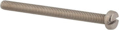 Value Collection - M3x0.50, 35mm Length Under Head Slotted Drive Machine Screw - Cheese Head, Grade 4.8 Steel, Zinc-Plated Finish, Without Washer - Benchmark Tooling