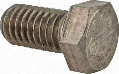 Made in USA - 3/8-16 UNC, 3/4" Length Under Head Hex Head Cap Screw - Grade 18-8 Stainless Steel, Uncoated, 9/16" Hex - Benchmark Tooling