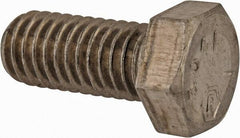 Made in USA - 3/8-16 UNC, 7/8" Length Under Head Hex Head Cap Screw - Grade 18-8 Stainless Steel, Uncoated, 9/16" Hex - Benchmark Tooling