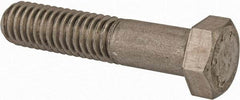 Made in USA - 3/8-24 UNF, 2" Length Under Head Hex Head Cap Screw - Grade 18-8 Stainless Steel, Uncoated, 9/16" Hex - Benchmark Tooling