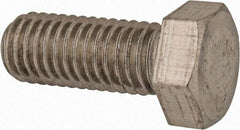 Made in USA - 1/2-13 UNC, 1-1/4" Length Under Head Hex Head Cap Screw - Grade 18-8 Stainless Steel, Uncoated, 3/4" Hex - Benchmark Tooling