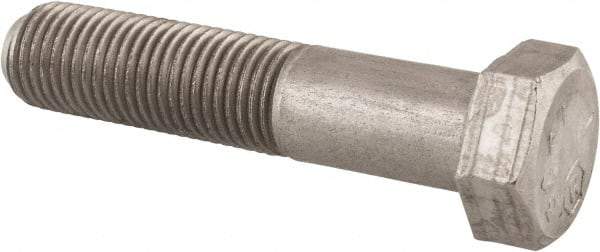 Made in USA - 3/8-24 UNF, 1-3/4" Length Under Head Hex Head Cap Screw - Grade 18-8 Stainless Steel, Uncoated, 9/16" Hex - Benchmark Tooling