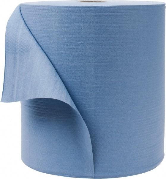 WypAll - X80 Dry Shop Towel/Industrial Wipes - Jumbo Roll, 13-3/8" x 12-1/2" Sheet Size, Blue - Benchmark Tooling