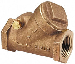 NIBCO - 1-1/2" Bronze Check Valve - Y-Pattern, FNPT x FNPT, 200 WOG - Benchmark Tooling