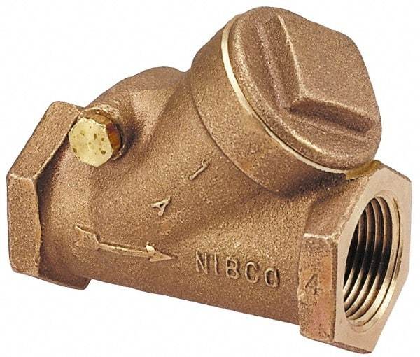 NIBCO - 1/4" Bronze Check Valve - Y-Pattern, FNPT x FNPT, 600 WOG - Benchmark Tooling