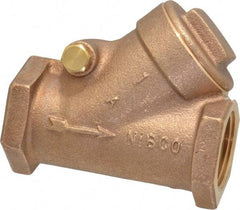 NIBCO - 1" Bronze Check Valve - Y-Pattern, FNPT x FNPT, 200 WOG - Benchmark Tooling