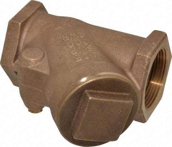 NIBCO - 1-1/2" Bronze Check Valve - Y-Pattern, FNPT x FNPT, 200 WOG - Benchmark Tooling