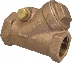 NIBCO - 3/4" Bronze Check Valve - Y-Pattern, FNPT x FNPT, 200 WOG - Benchmark Tooling