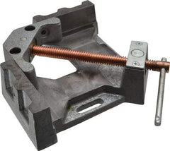 Strong Hand Tools - Fixed Angle, 2 Axes, 4.8" Long, 1.38" Jaw Height, 3-3/4" Max Capacity, Cast Iron Angle & Corner Clamp - 90° Clamping Angle - Benchmark Tooling