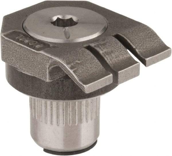 Mitee-Bite - 7-1/2mm Clamping Height, 880 Lb Clamping Pressure, Raised Height Low Profile Positioning Stop - 7-1/2mm Jaw Height, Spring Steel, Series Mitee-Bite Kopal Mini Clamps - Benchmark Tooling