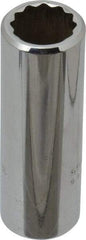 Proto - 3/8" Drive, Deep Hand Socket - 12 Points, 7/8" OAL, Chrome Finish - Benchmark Tooling