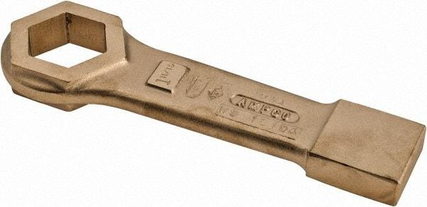 Ampco - 1-11/16" 6 Point Striking Box Wrench - Single End, 9-7/8" OAL, Aluminum Bronze - Benchmark Tooling