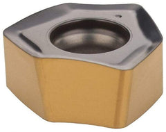 Iscar - H600 WXCU080612 Grade IC808 Carbide Milling Insert - TiAlN/AlTiN/TiN Finish, 0.2677" Thick, 0.5378" Inscribed Circle, 1.2mm Corner Radius - Benchmark Tooling