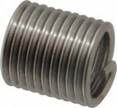 Recoil - M10x1.50 Metric Coarse, 20mm OAL, Free Running Helical Insert - 11-1/8 Free Coils, Tanged, Stainless Steel, Bright Finish, 2D Insert Length - Exact Industrial Supply