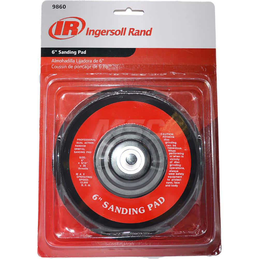 Disc Backing Pad: 6″ Dia, Vinyl Pad 12,000 Max RPM