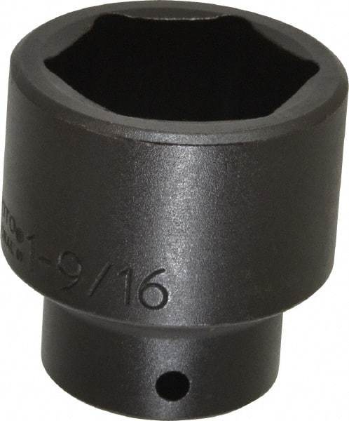 Proto - 1/2" Drive 1-9/16" Standard Impact Socket - 6 Points, 2-1/4" OAL - Benchmark Tooling