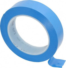 3M - Blue Solid Color Vinyl Tape - 1" Wide x 108' Long x 5.2 mil Thick, General Traffic - Benchmark Tooling