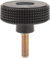 Elesa - 2.36" Head, Knurled Knob - Threaded Stem, Plastic - Benchmark Tooling