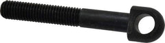 Jergens - 5/8-11, 2-1/2" Thread Length, 5/8" Hole Diam, 5/8" Hole Diam, Steel, Swing Bolt - Black Oxide Finish, Grade 4140, 3/4" Head Thickness, 4-3/4" Hole Center to End - Benchmark Tooling