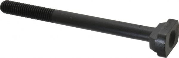 Jergens - 1/2-13, 2" Thread Length, 1/2" Slot Width, Black Oxide, Steel T Slot Bolt - 6" Length Under Head, Grade 4140, 8, 7/8" Head Width x 5/16" Head Height - Benchmark Tooling