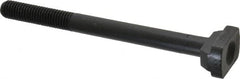 Jergens - 1/2-13, 2" Thread Length, 1/2" Slot Width, Black Oxide, Steel T Slot Bolt - 6" Length Under Head, Grade 4140, 8, 7/8" Head Width x 5/16" Head Height - Benchmark Tooling