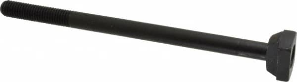 Jergens - 1/2-13, 2" Thread Length, 1/2" Slot Width, Black Oxide, Steel T Slot Bolt - 8" Length Under Head, Grade 4140, 8, 7/8" Head Width x 5/16" Head Height - Benchmark Tooling