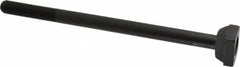 Jergens - 1/2-13, 2" Thread Length, 1/2" Slot Width, Black Oxide, Steel T Slot Bolt - 8" Length Under Head, Grade 4140, 8, 7/8" Head Width x 5/16" Head Height - Benchmark Tooling