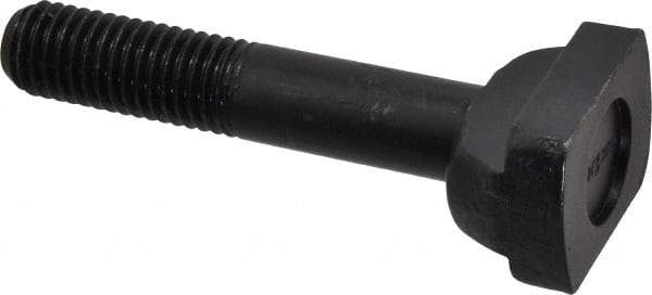 Jergens - 5/8-11, 1-1/2" Thread Length, 5/8" Slot Width, Black Oxide, Steel T Slot Bolt - 3-1/2" Length Under Head, Grade 4140, 8, 1-1/8" Head Width x 3/8" Head Height - Benchmark Tooling