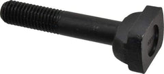 Jergens - 5/8-11, 1-1/2" Thread Length, 5/8" Slot Width, Black Oxide, Steel T Slot Bolt - 3-1/2" Length Under Head, Grade 4140, 8, 1-1/8" Head Width x 3/8" Head Height - Benchmark Tooling