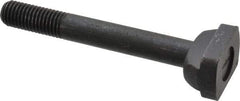 Jergens - 5/8-11, 1-1/2" Thread Length, 5/8" Slot Width, Black Oxide, Steel T Slot Bolt - 5" Length Under Head, Grade 4140, 8, 1-1/8" Head Width x 3/8" Head Height - Benchmark Tooling