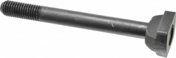 Jergens - 5/8-11, 1-1/2" Thread Length, 5/8" Slot Width, Black Oxide, Steel T Slot Bolt - 6" Length Under Head, Grade 4140, 8, 1-1/8" Head Width x 3/8" Head Height - Benchmark Tooling