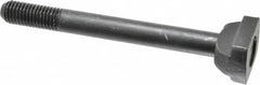 Jergens - 5/8-11, 1-1/2" Thread Length, 5/8" Slot Width, Black Oxide, Steel T Slot Bolt - 6" Length Under Head, Grade 4140, 8, 1-1/8" Head Width x 3/8" Head Height - Benchmark Tooling