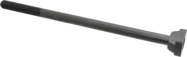 Jergens - 5/8-11, 3" Thread Length, 5/8" Slot Width, Black Oxide, Steel T Slot Bolt - 12" Length Under Head, Grade 4140, 8, 1-1/8" Head Width x 3/8" Head Height - Benchmark Tooling