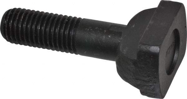 Jergens - 3/4-10, 1-1/2" Thread Length, 3/4" Slot Width, Black Oxide, Steel T Slot Bolt - 3" Length Under Head, Grade 4140, 8, 1-5/16" Head Width x 7/16" Head Height - Benchmark Tooling