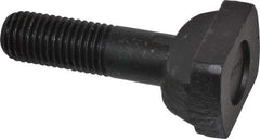 Jergens - 3/4-10, 1-1/2" Thread Length, 3/4" Slot Width, Black Oxide, Steel T Slot Bolt - 3" Length Under Head, Grade 4140, 8, 1-5/16" Head Width x 7/16" Head Height - Benchmark Tooling