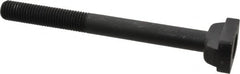 Jergens - 3/4-10, 3" Thread Length, 3/4" Slot Width, Black Oxide, Steel T Slot Bolt - 8" Length Under Head, Grade 4140, 8, 1-5/16" Head Width x 7/16" Head Height - Benchmark Tooling