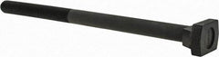 Jergens - 3/4-10, 3" Thread Length, 3/4" Slot Width, Black Oxide, Steel T Slot Bolt - 12" Length Under Head, Grade 4140, 8, 1-5/16" Head Width x 7/16" Head Height - Benchmark Tooling